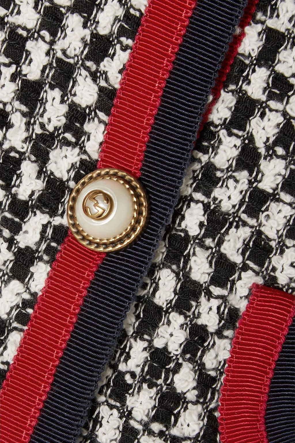 GUCCI Cotton-blend tweed mini dress