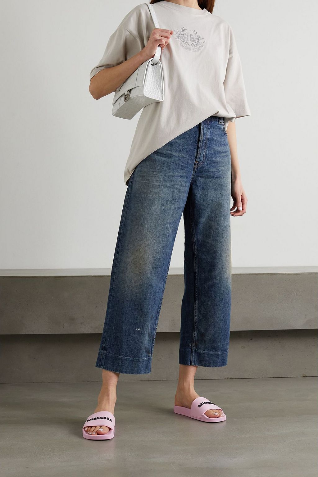 BALENCIAGA Cropped high-rise jeans