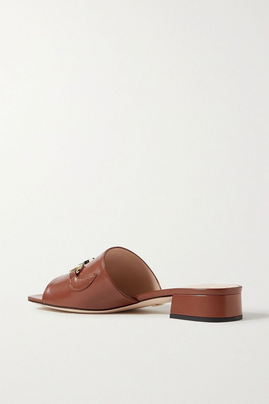 GUCCI Zumi embellished leather mules