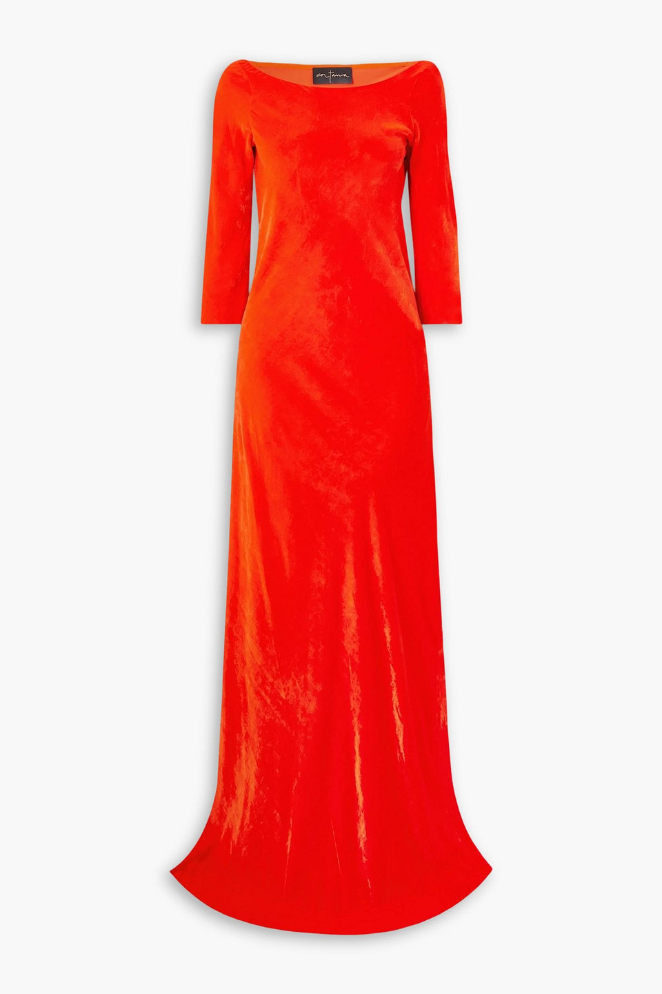 Cortana Milena Maxikleid Aus Samt In Red