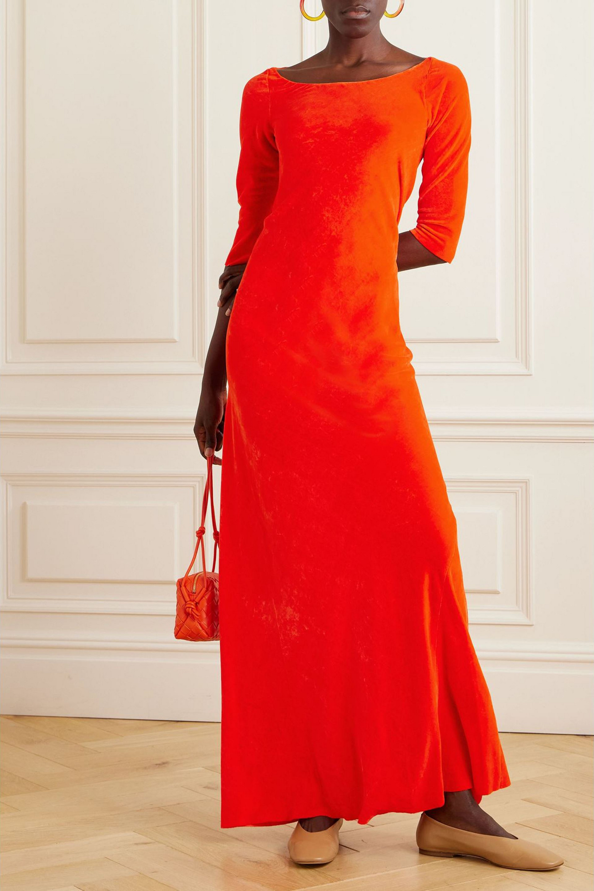 Cortana Milena velvet maxi dress