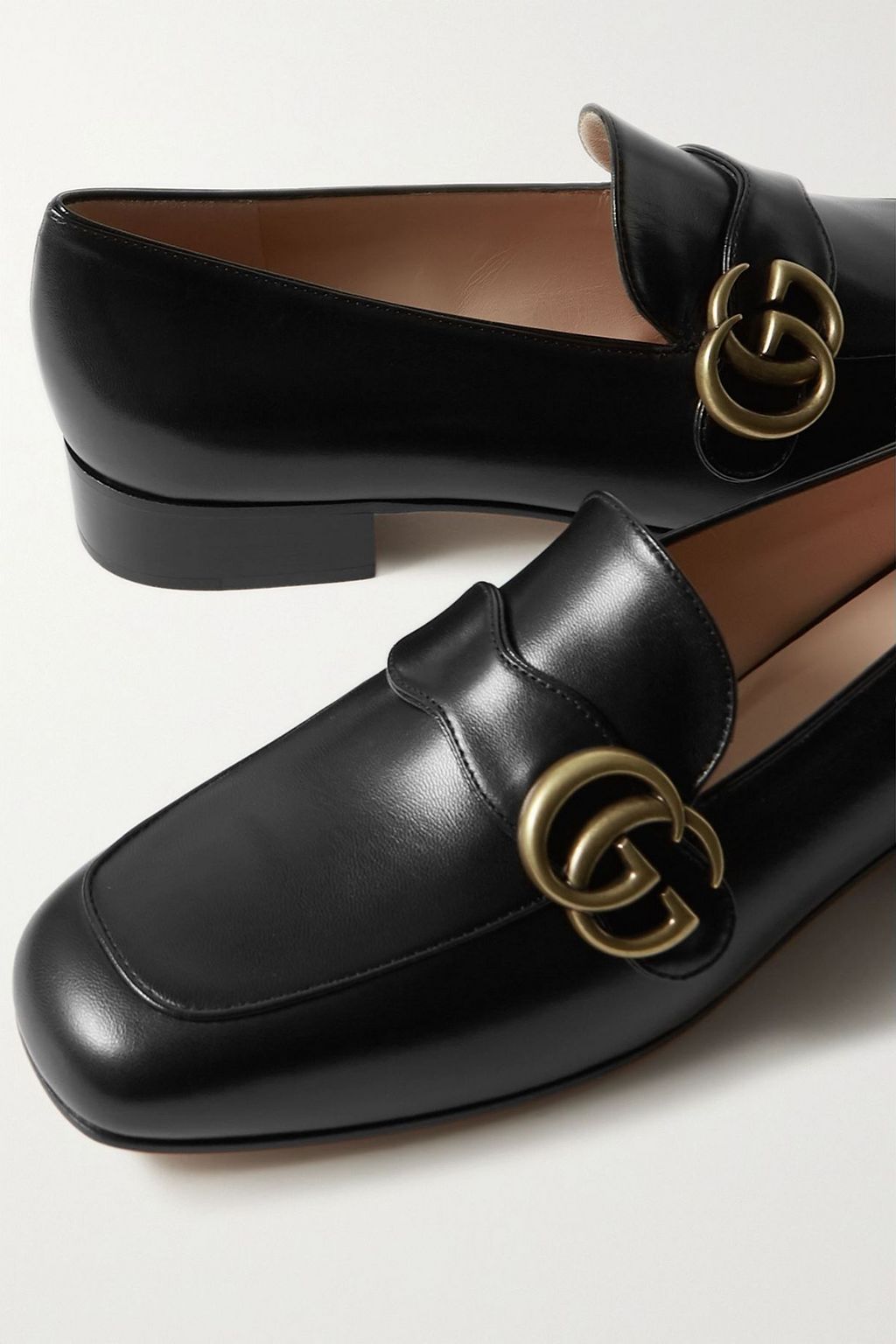 GUCCI Marmont logo-embellished leather loafers