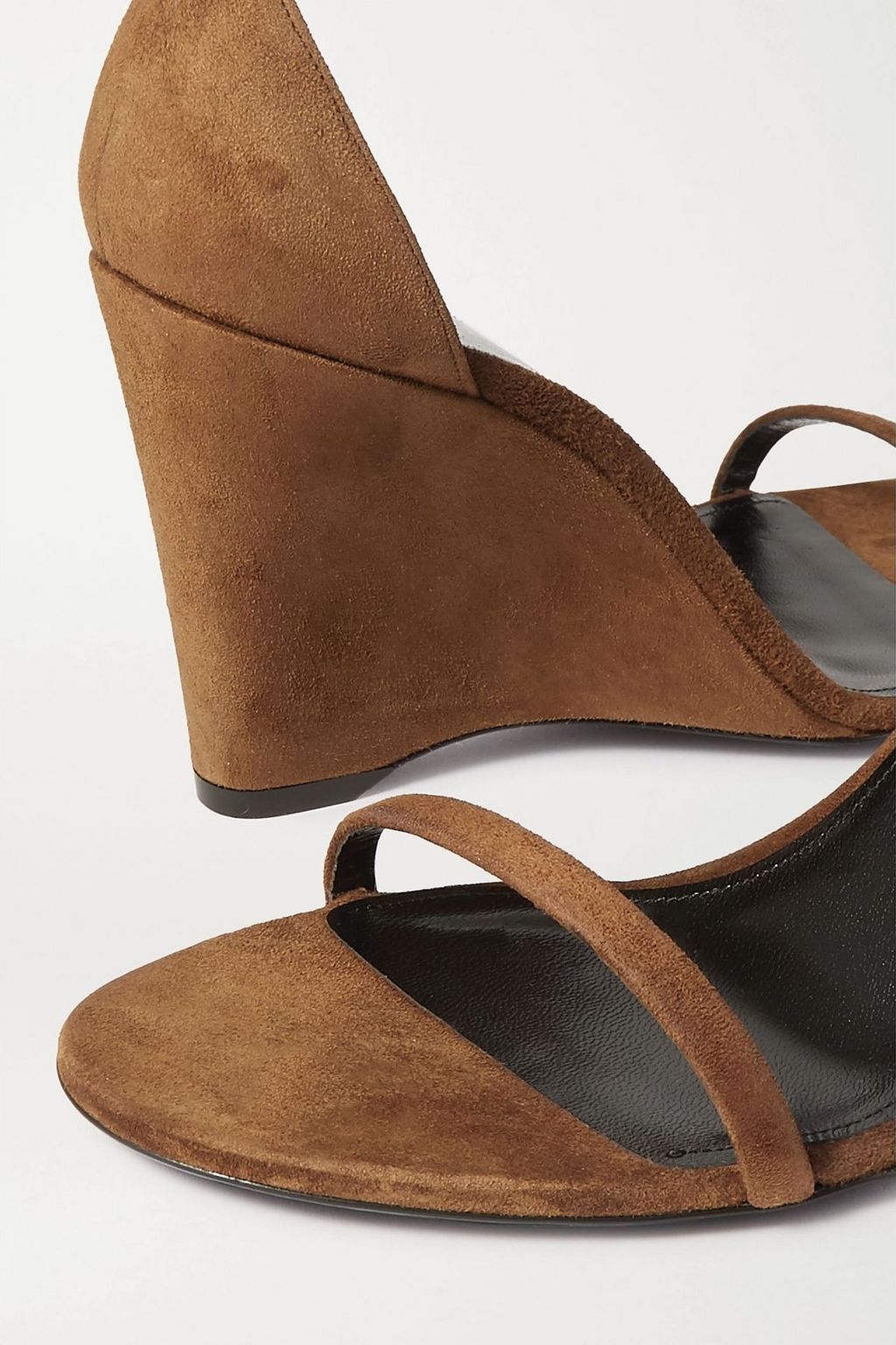 SAINT LAURENT Bianca suede wedge sandals
