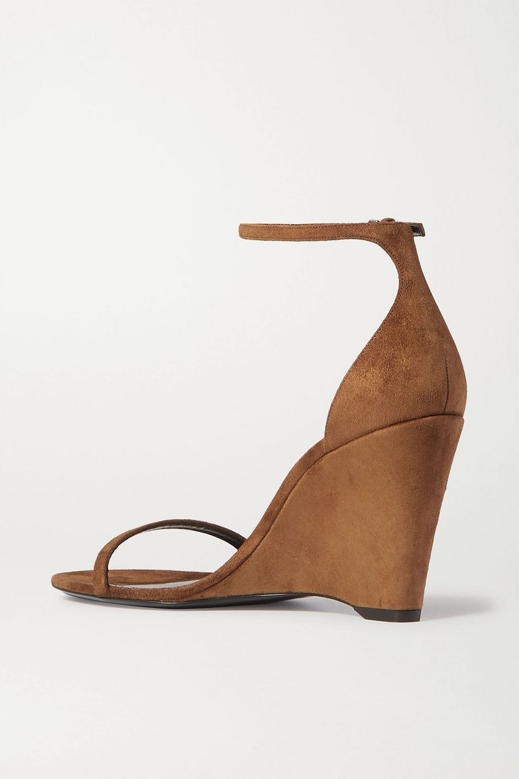 SAINT LAURENT Bianca suede wedge sandals
