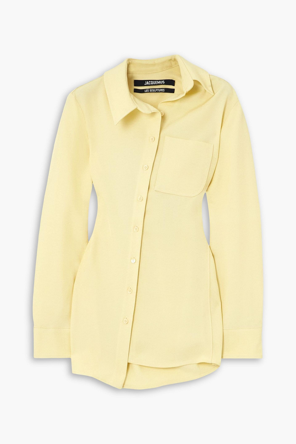 Pablo asymmetric cotton-poplin shirt
