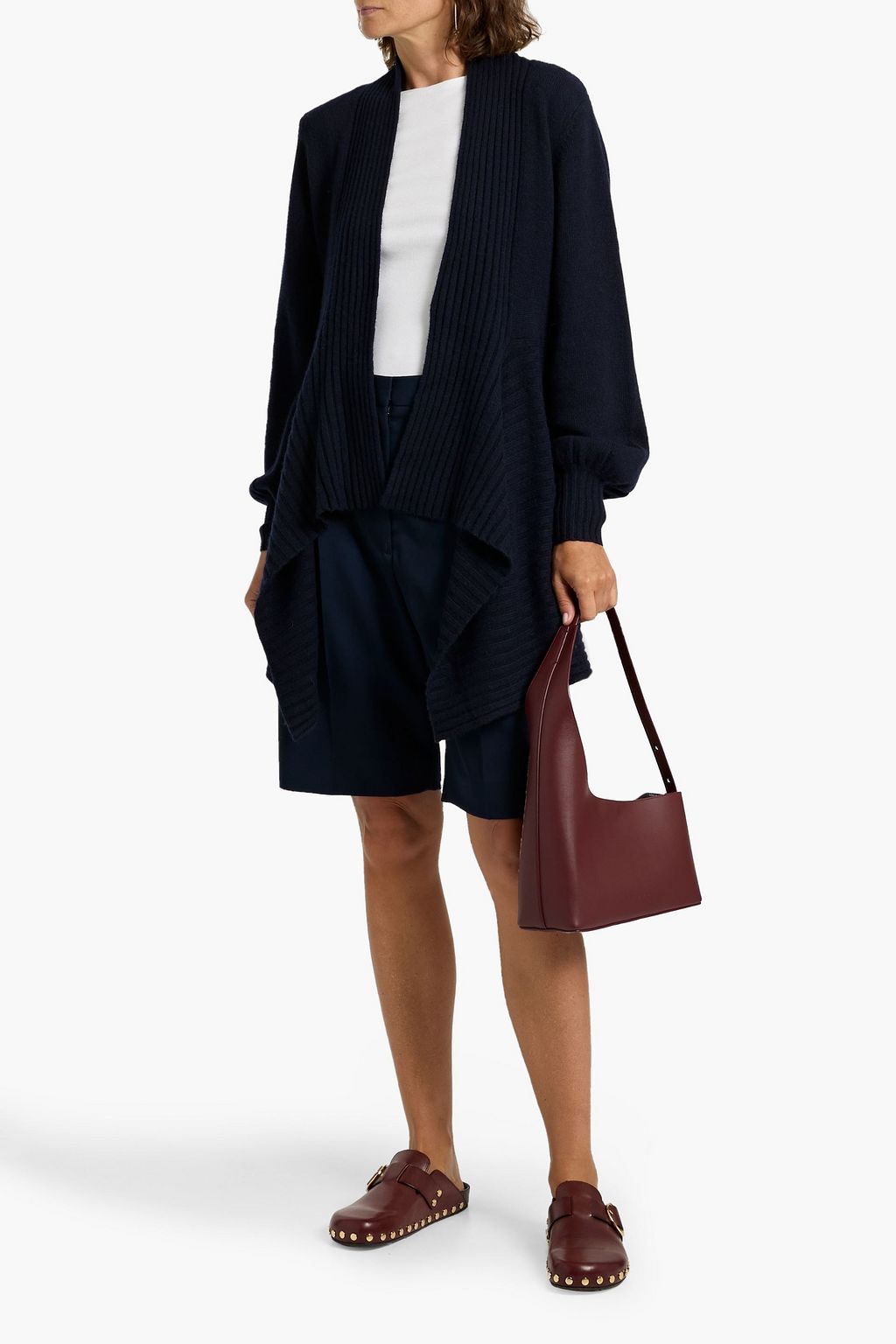 AUTUMN CASHMERE Ribbed-knit cardigan