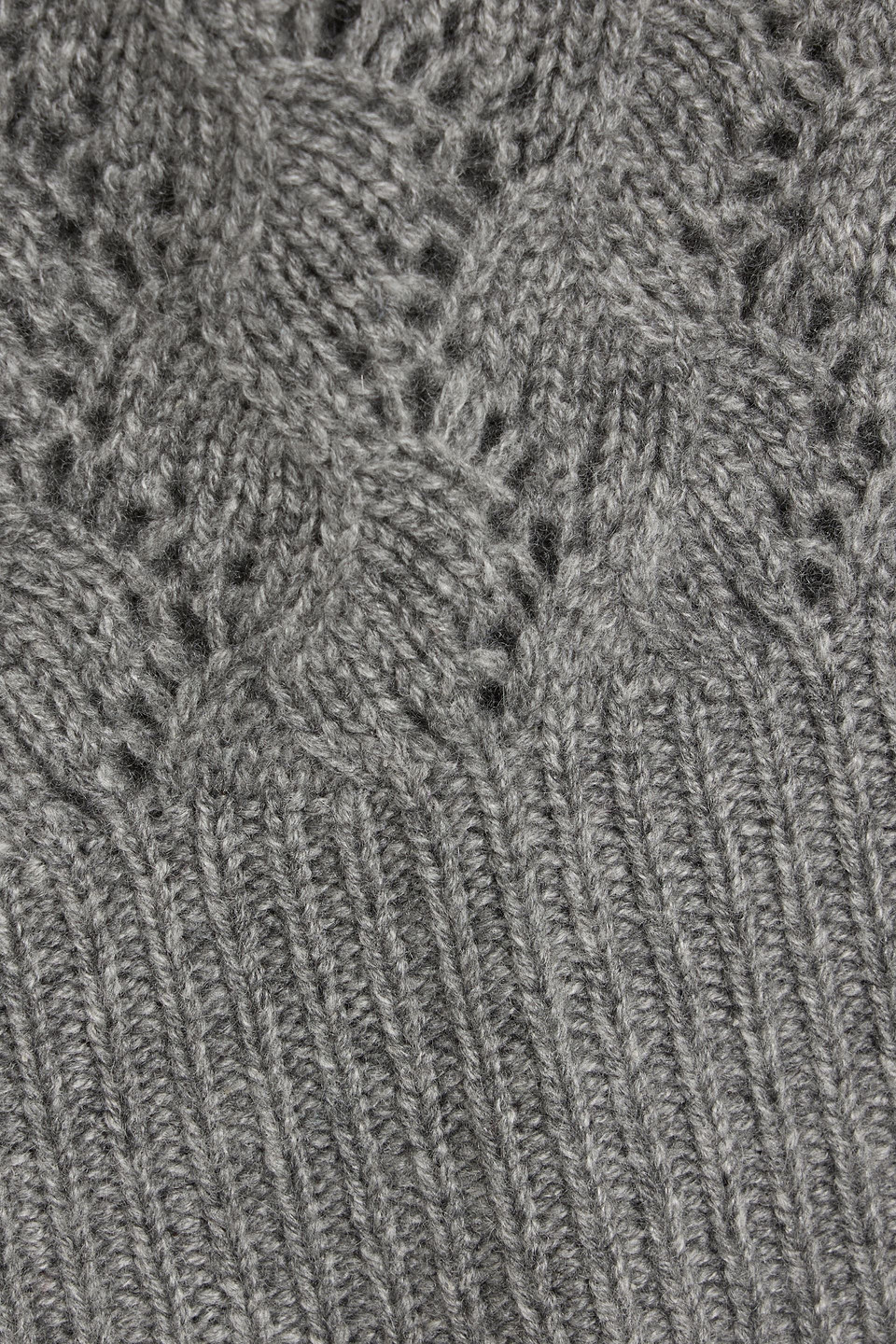 Autumn Cashmere Pointelle-knit Cashmere Vest In Gray
