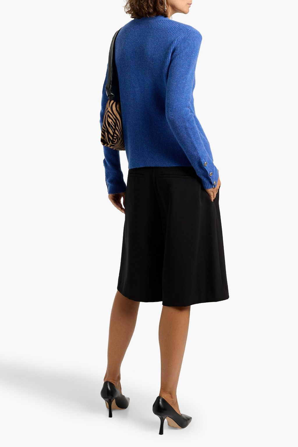 AUTUMN CASHMERE Ribbed cashmere cardigan