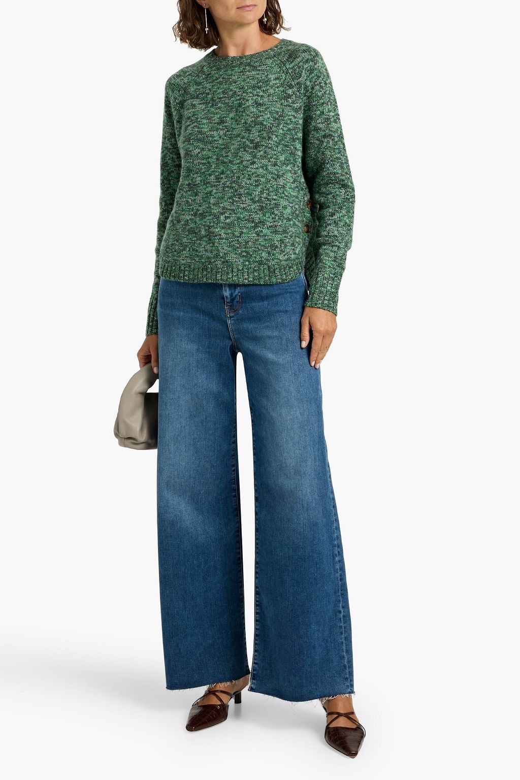 AUTUMN CASHMERE Marled cashmere sweater