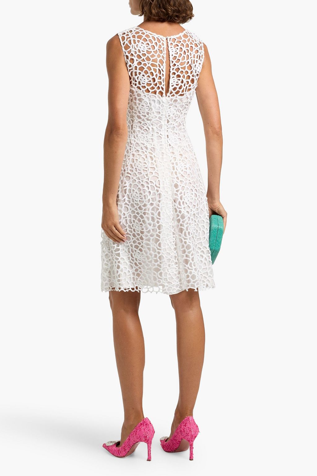 OSCAR DE LA RENTA Guipure lace dress
