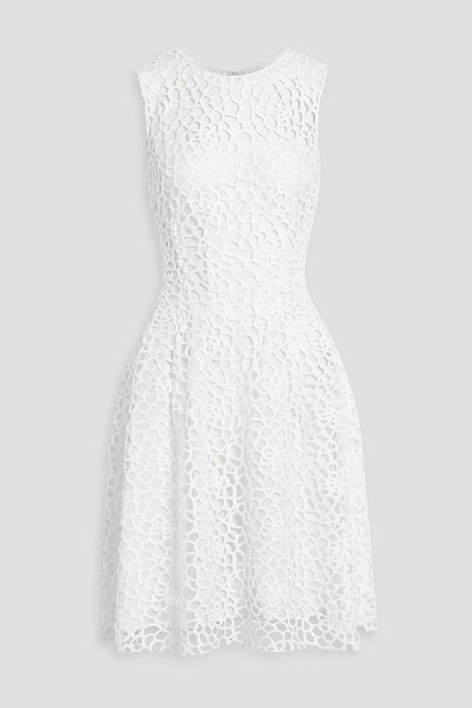 Oscar De La Renta Guipure Lace Dress In White