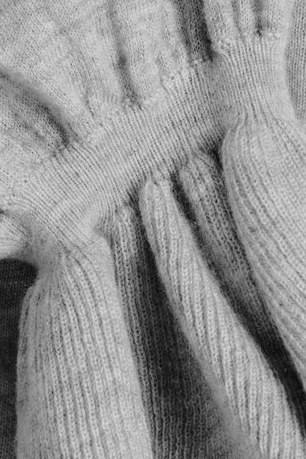 AUTUMN CASHMERE Ruffled cashmere sweater
