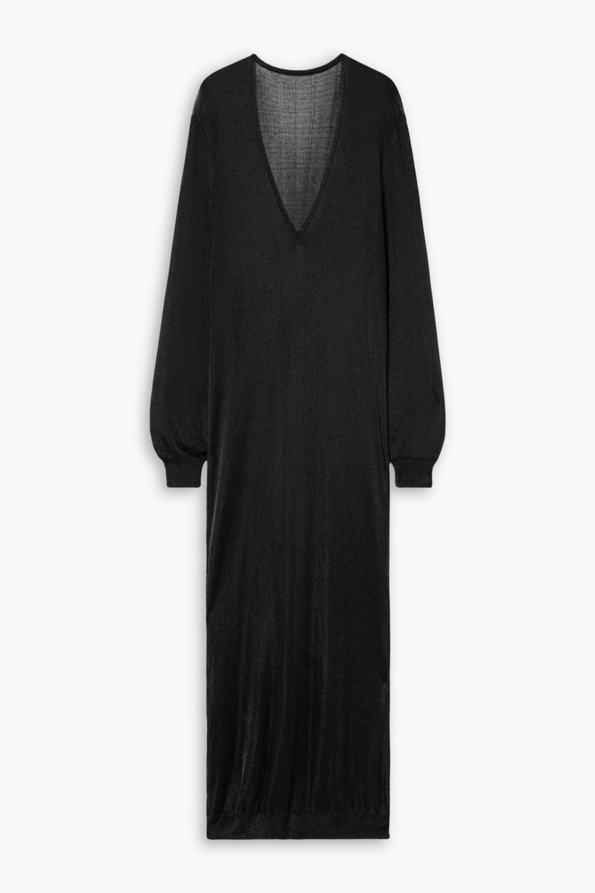 Interior The Croft metallic knitted maxi dress