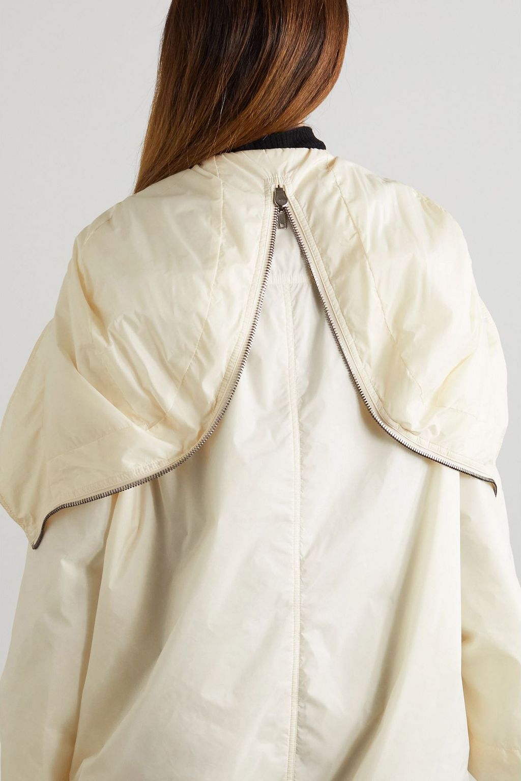 DRKSHDW BY RICK OWENS Sisyparka wattierter Oversized-Mantel aus recyceltem Shell mit Kapuze