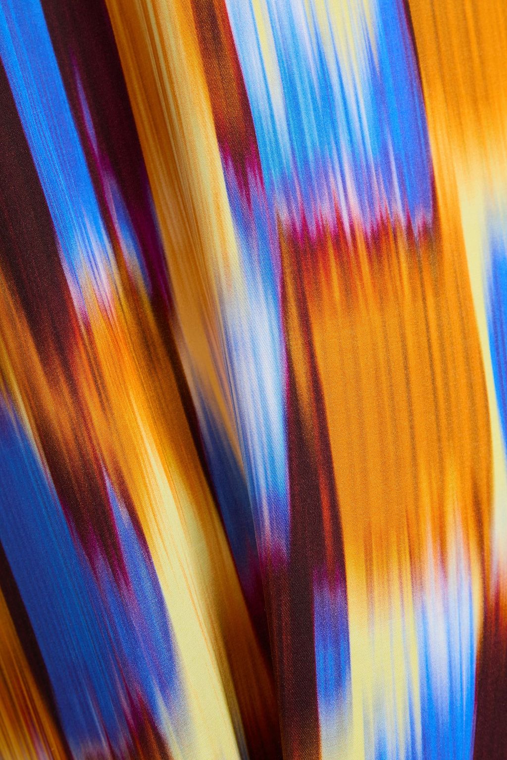 DRIES VAN NOTEN فستان متوسط الطول من الساتان بطبعات