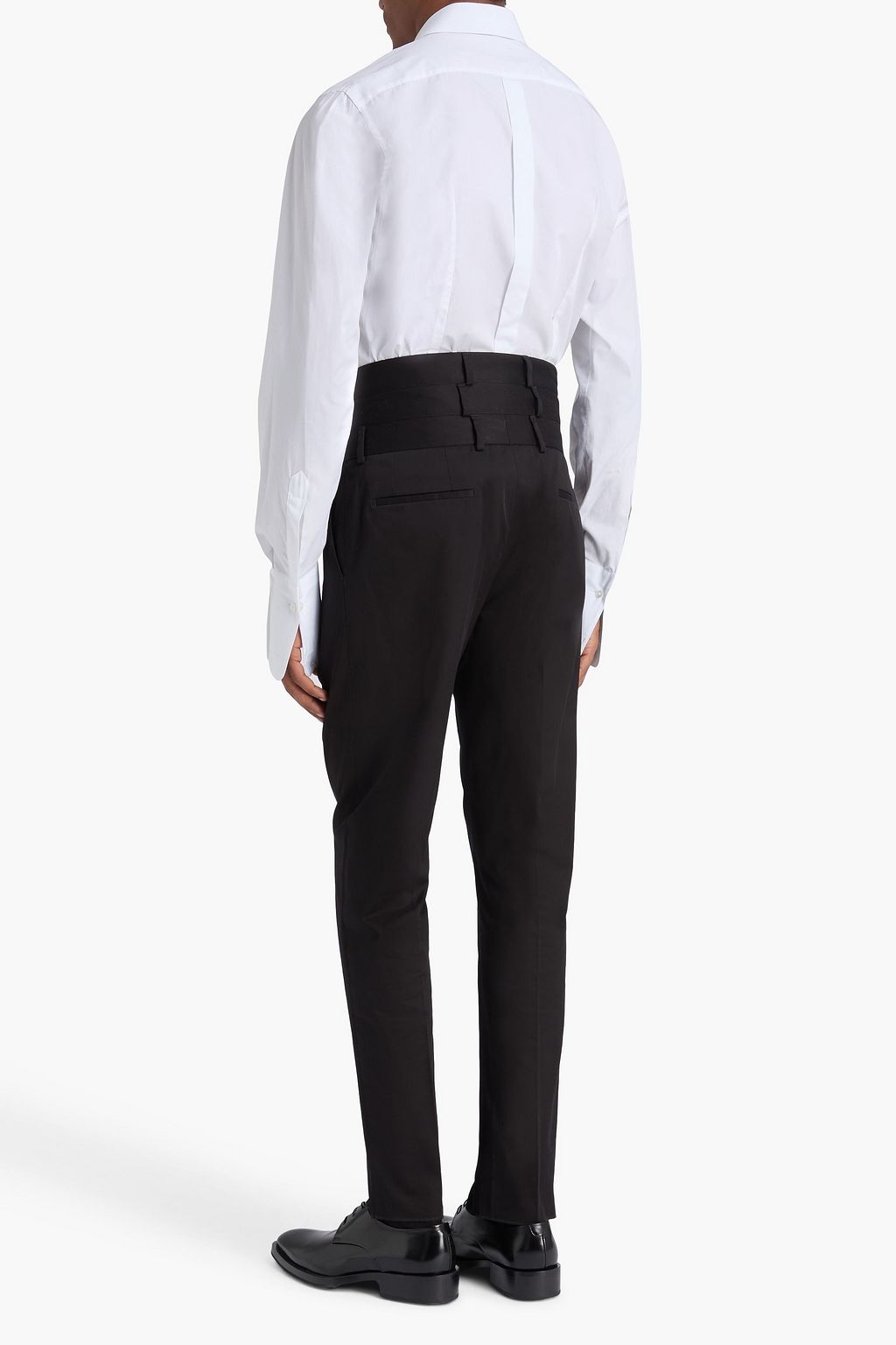 DOLCE&GABBANA Tapered stretch-cotton twill pants