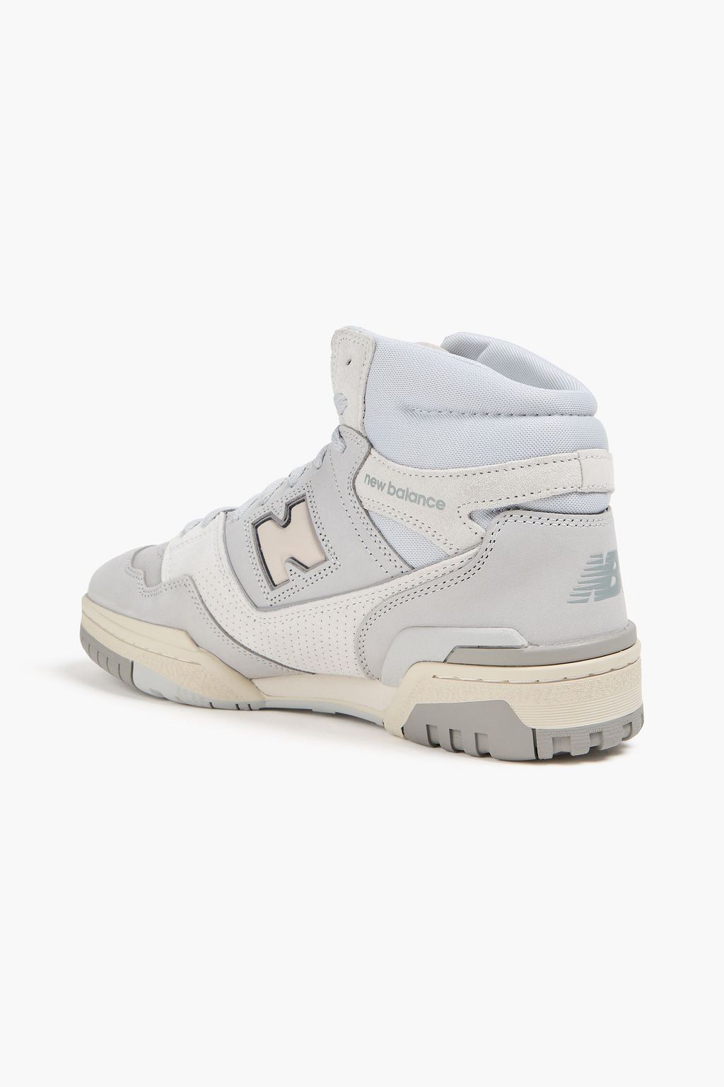 NEW BALANCE حذاء سنيكرز 650 بطول فوق الكاحل من جلد السويد وقماش عازل