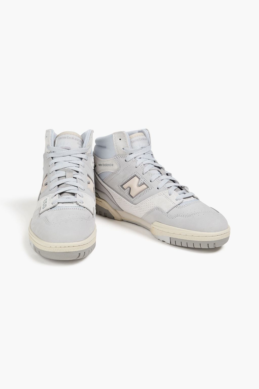 NEW BALANCE حذاء سنيكرز 650 بطول فوق الكاحل من جلد السويد وقماش عازل