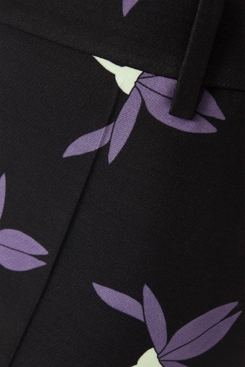 VALENTINO GARAVANI Floral-print wool-blend flared pants