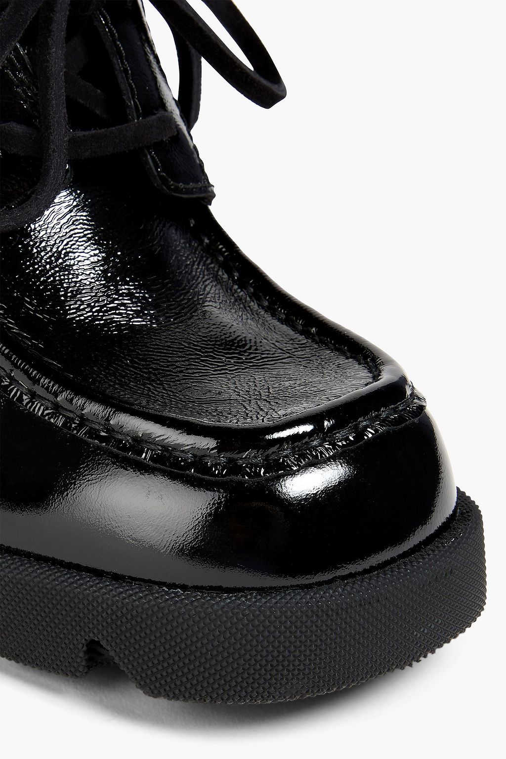 BURBERRY Brogues aus Lackleder mit Plateausohle