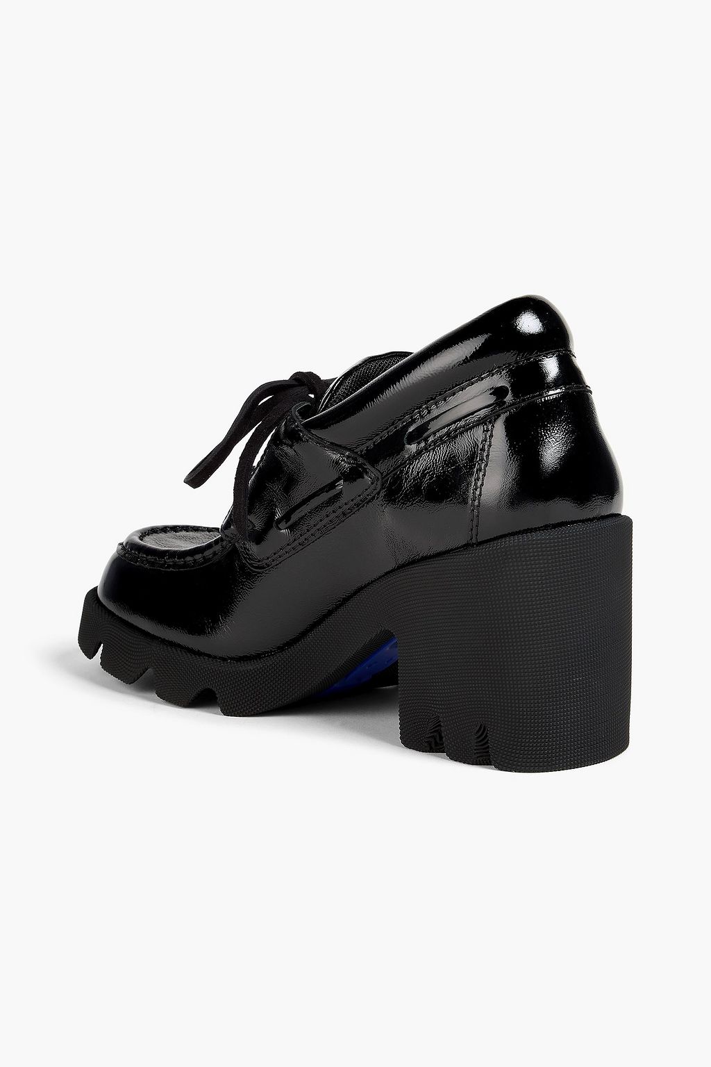 BURBERRY Brogues aus Lackleder mit Plateausohle