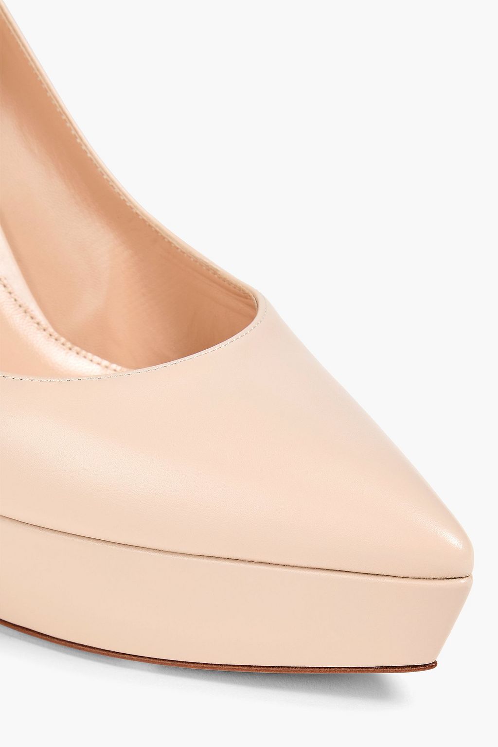 GIANVITO ROSSI Dasha レザー プラットフォームパンプス