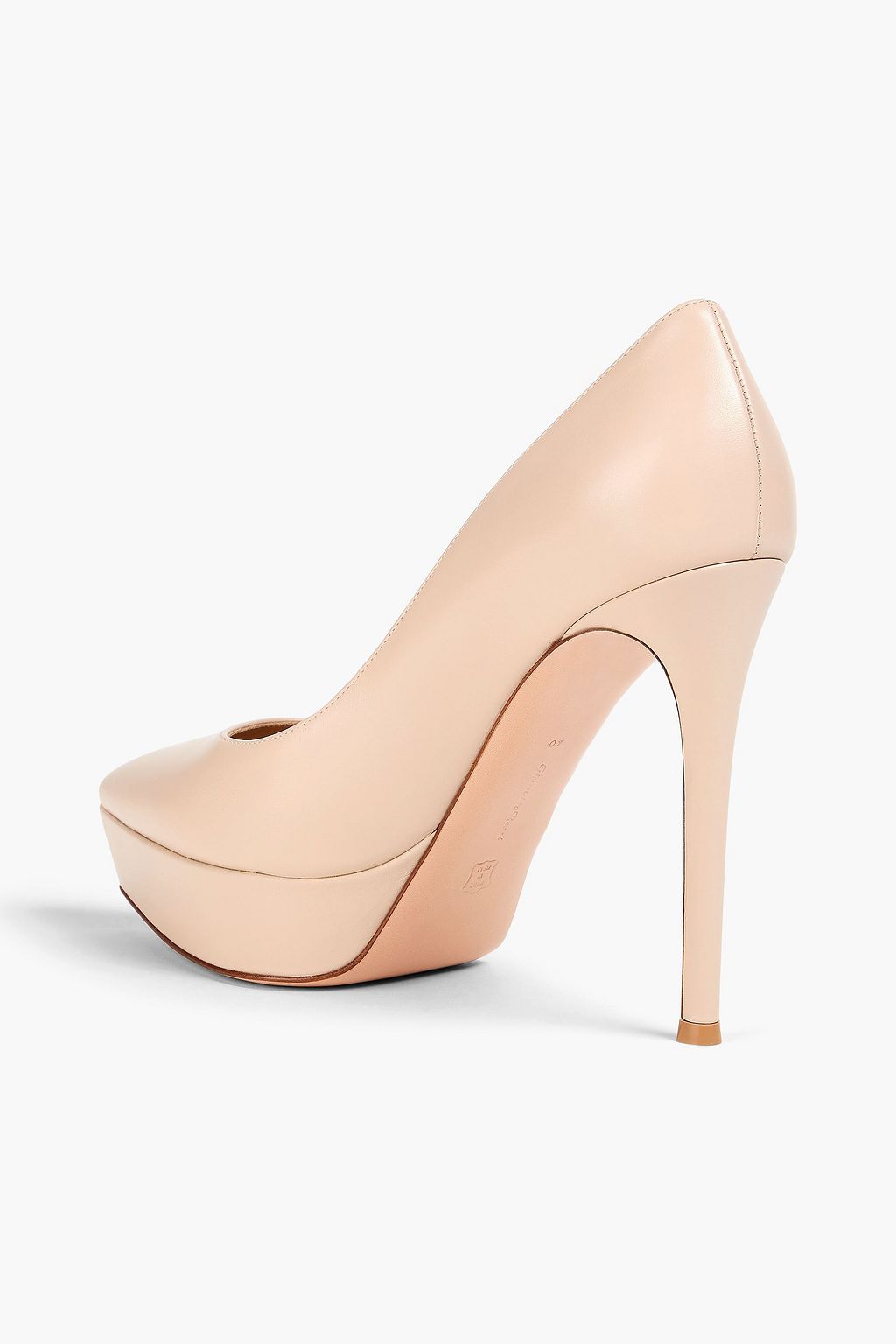 GIANVITO ROSSI Dasha レザー プラットフォームパンプス