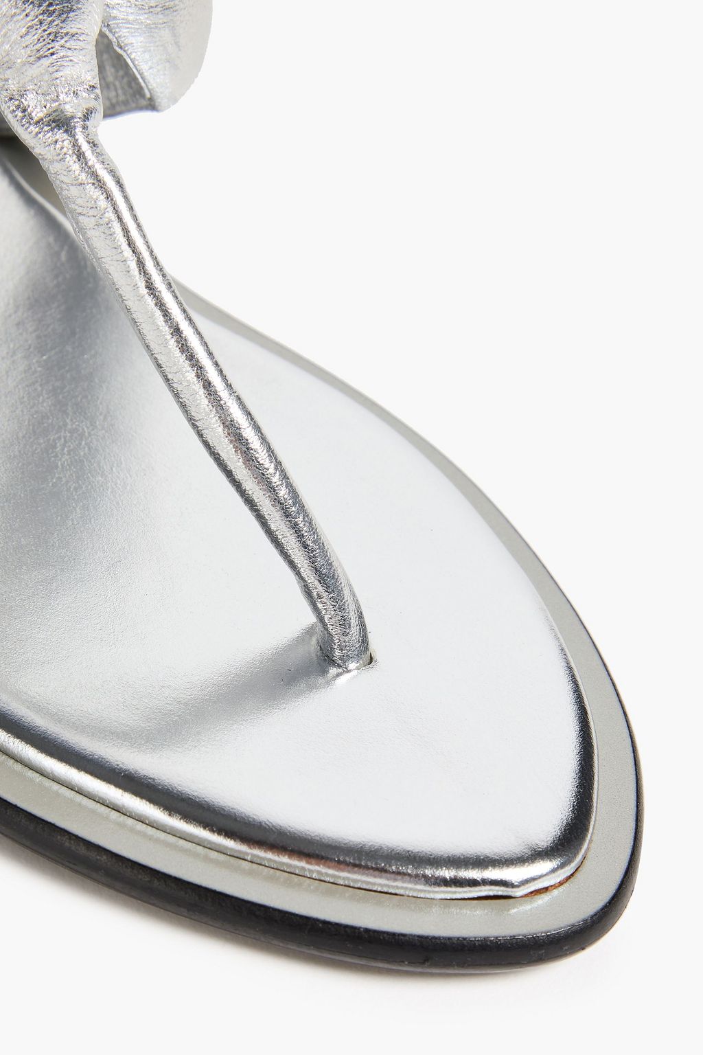 PUCCI صندل من الجلد المبطن بلون ميتاليك