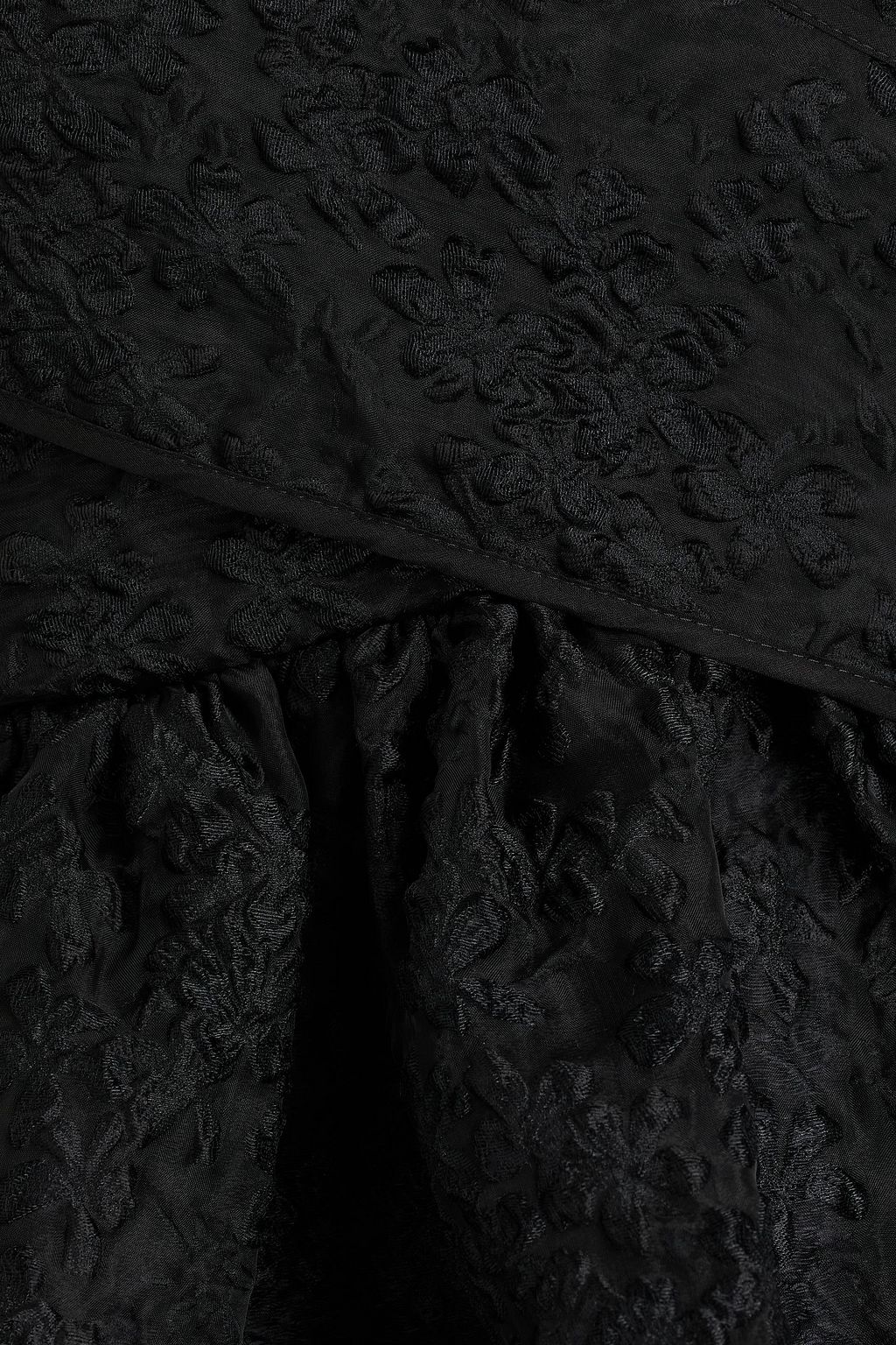 CECILIE BAHNSEN Angie wrap-effect cloqué top