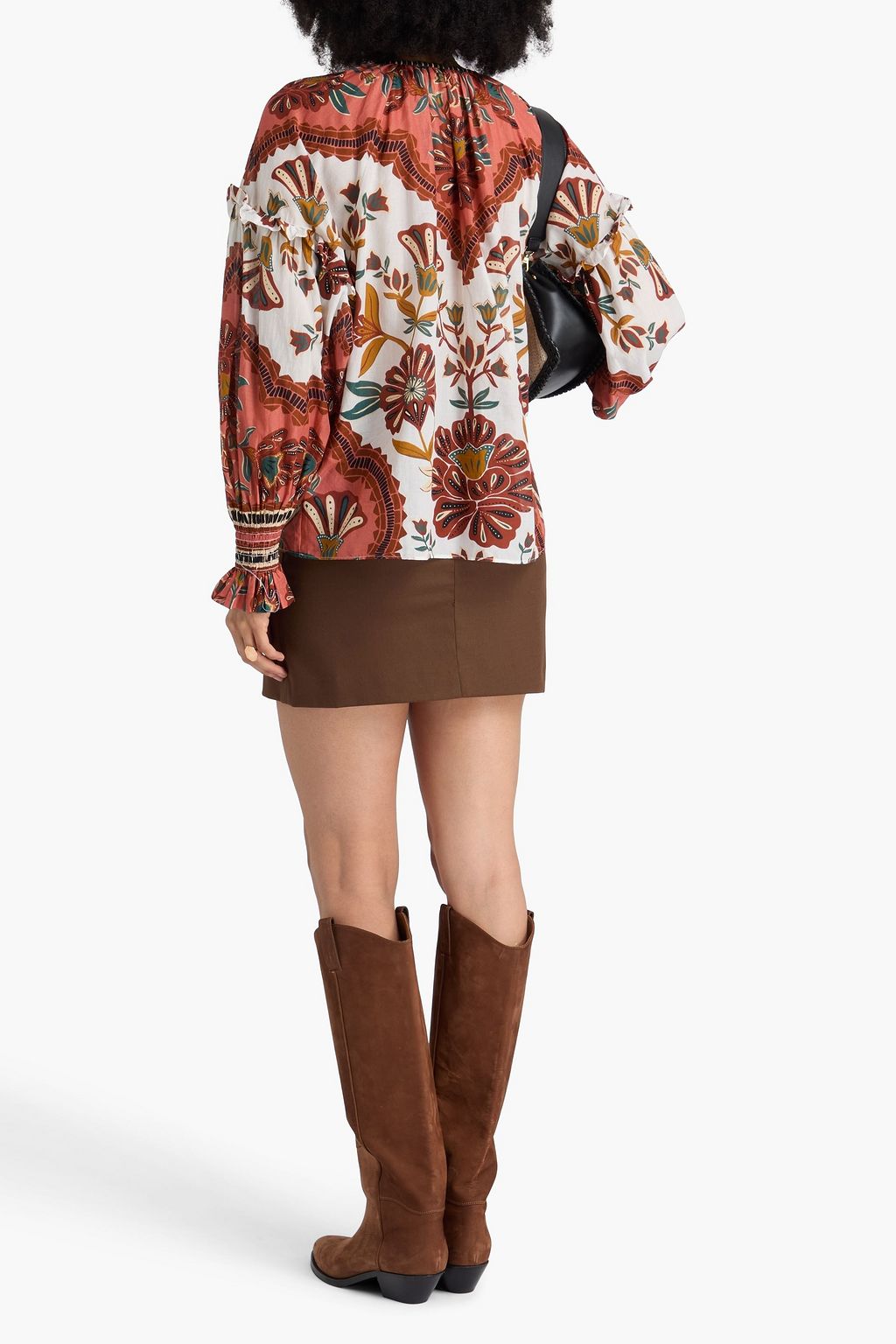 FARM RIO Printed cotton top