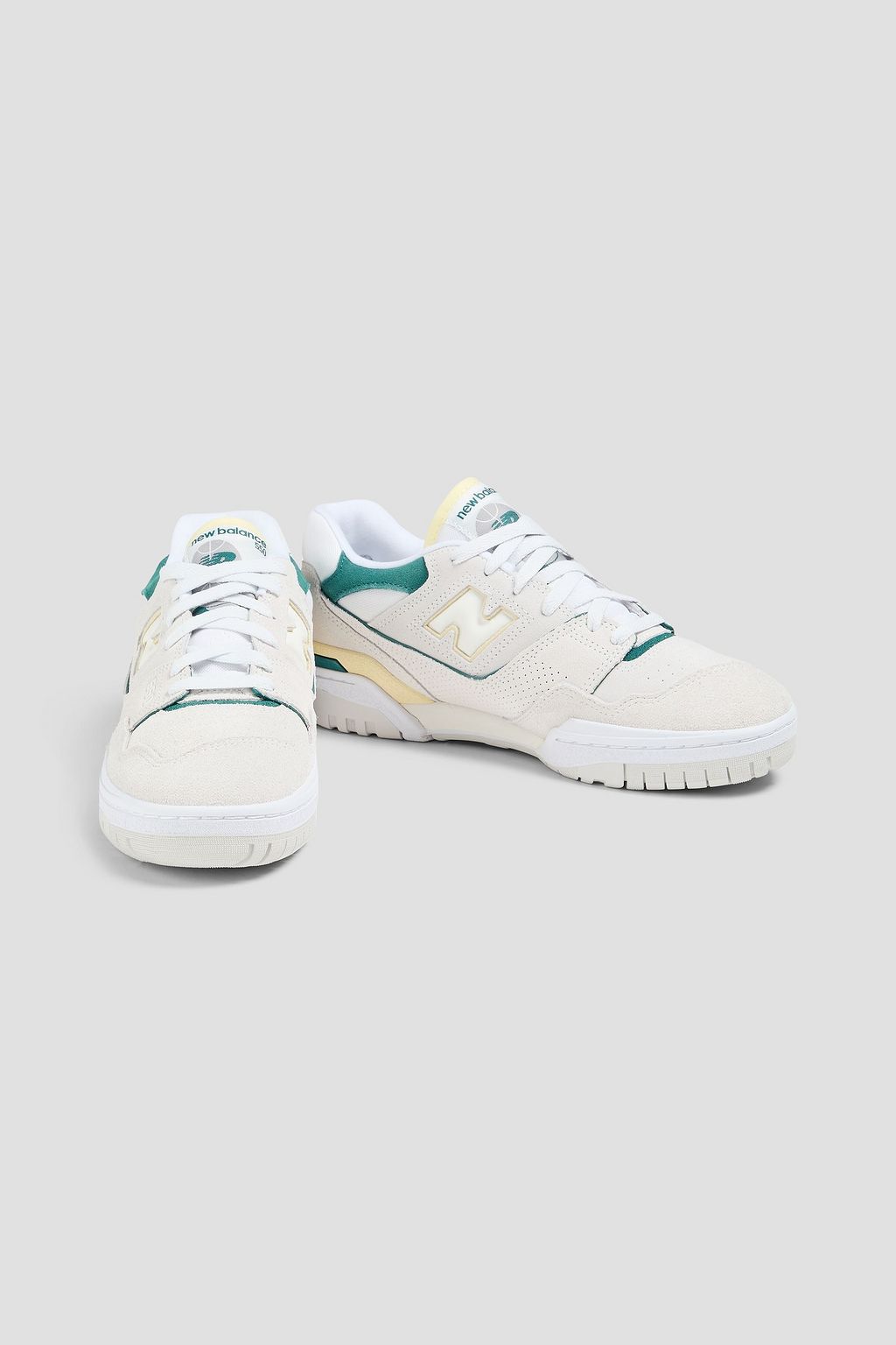 NEW BALANCE 550 Reflection shell and suede sneakers