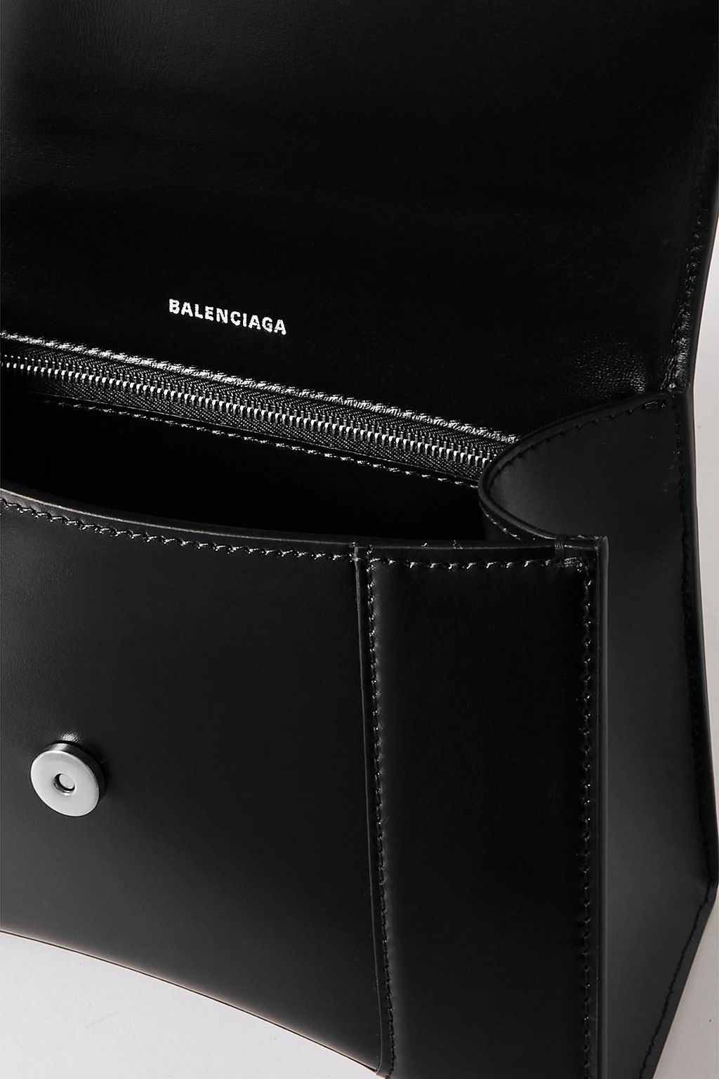 BALENCIAGA Hourglass small printed leather tote