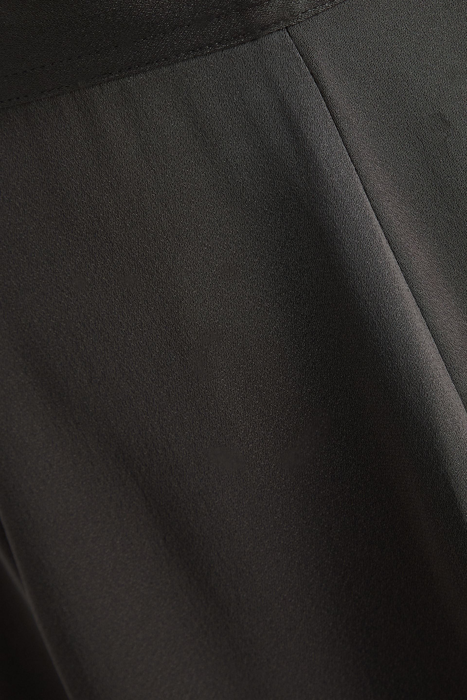 Totême Crepe-satin Midi Skirt In Gray