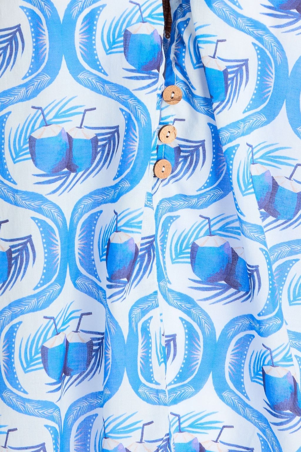 FARM RIO Printed cotton top