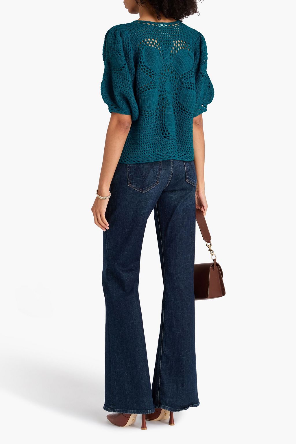 FARM RIO Crochet knit top