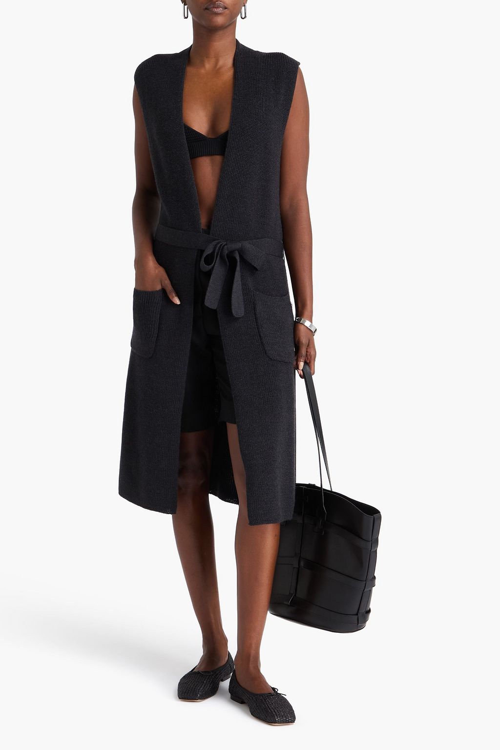 MAX MARA Weste „Mirca“ aus gerippter Wolle