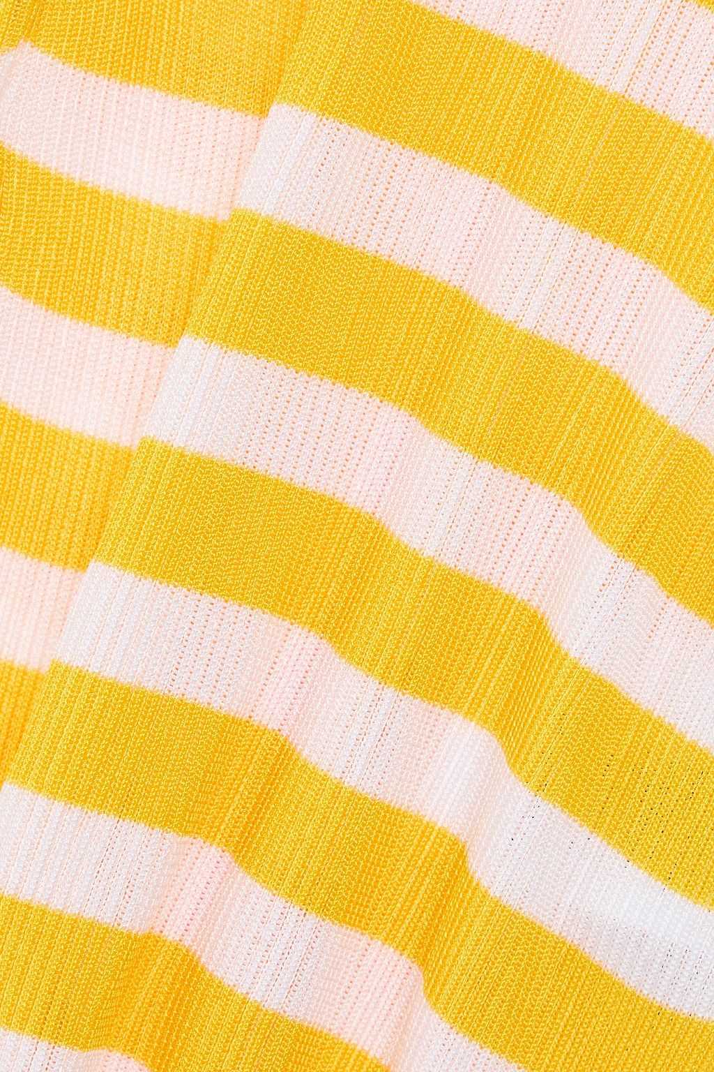 DOLCE&GABBANA Striped ribbed-knit sweater