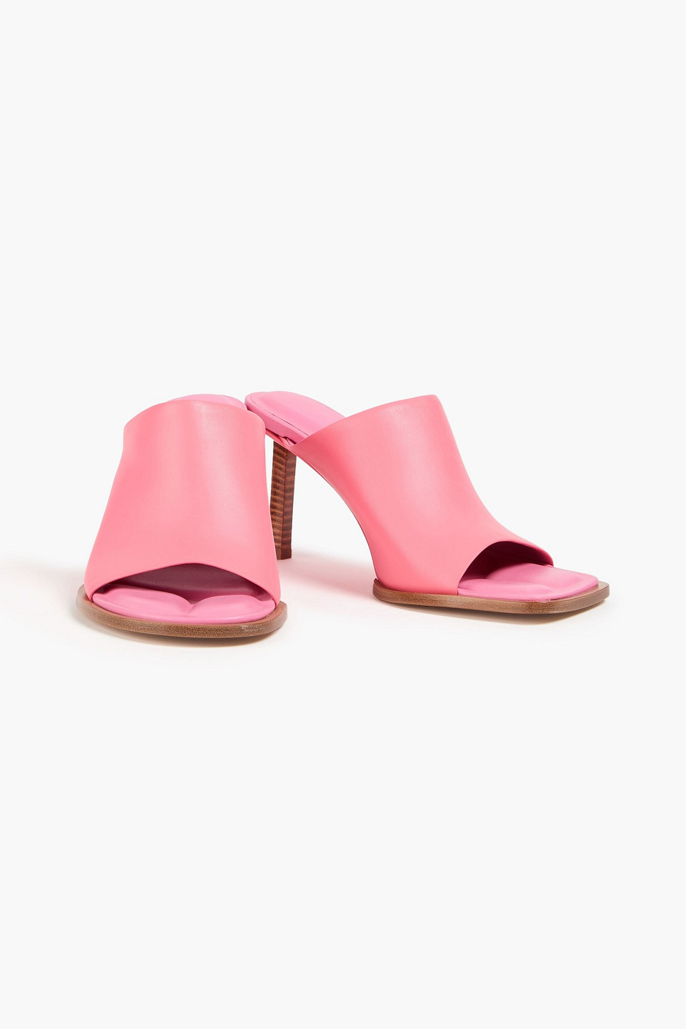  Jacquemus - Rond Carré Mules Aus Leder - Pink - Eu 35 