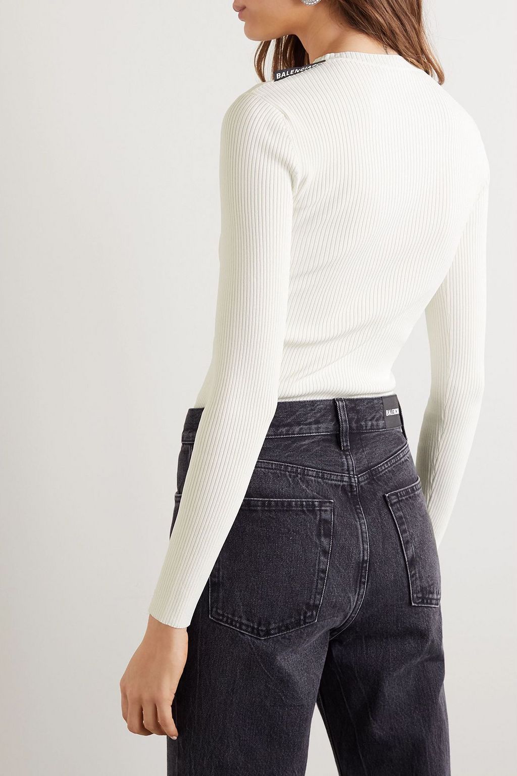 BALENCIAGA Ribbed-knit sweater
