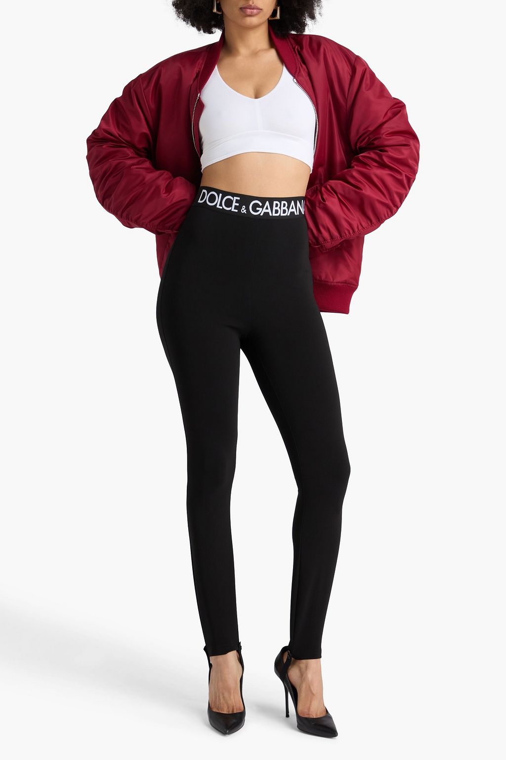DOLCE&GABBANA Jersey stirrup leggings
