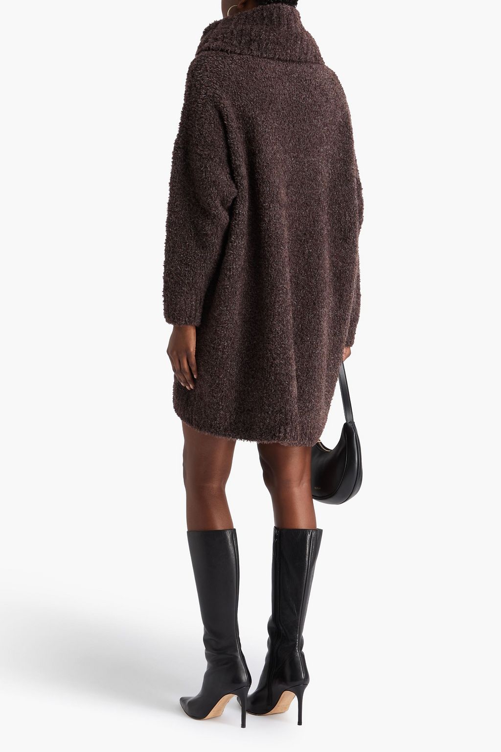 DOLCE&GABBANA Oversized brushed wool-blend turtleneck sweater