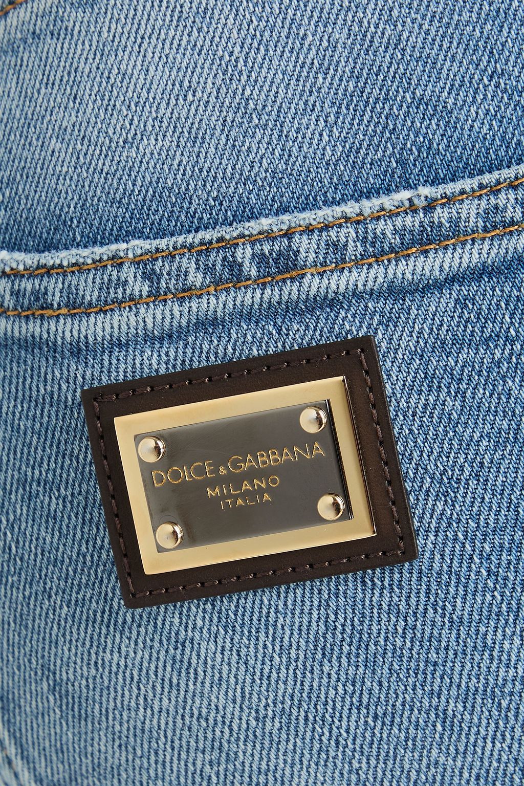 DOLCE&GABBANA ハイライズ スキニージーンズ ダメージ加工