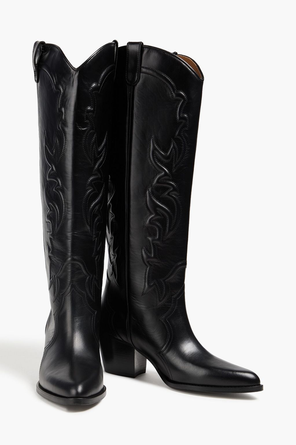 MAJE Leather cowboy boots