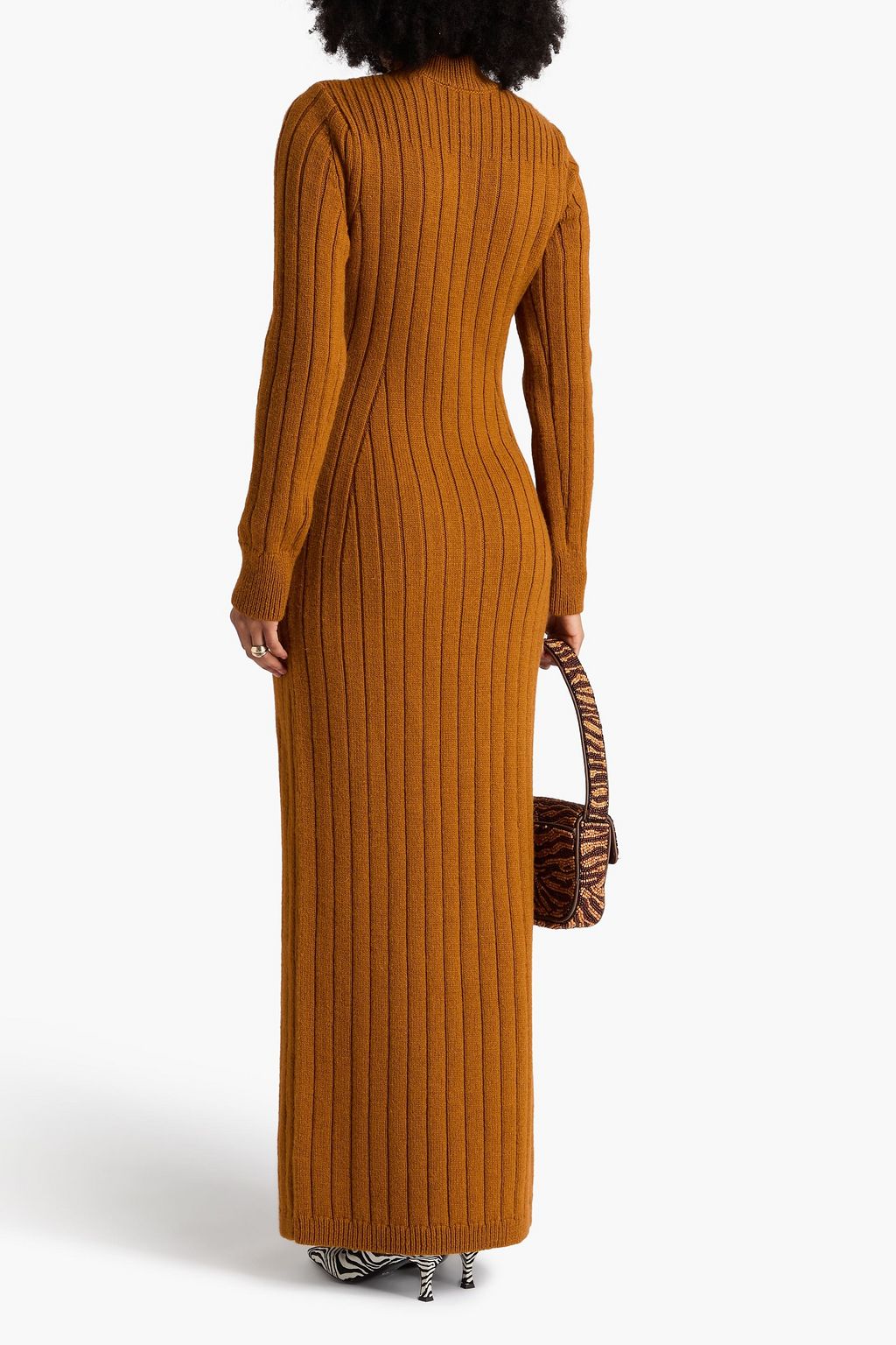 DRIES VAN NOTEN Teagan ribbed wool maxi dress