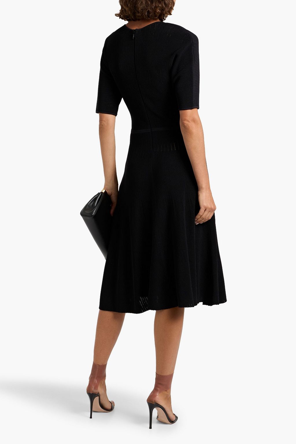 HERVÉ LÉGER Lyla ribbed-knit midi dress