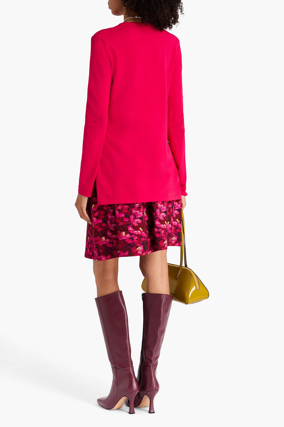  Max Mara - Arnes Knitted Sweater - Pink - Xs 