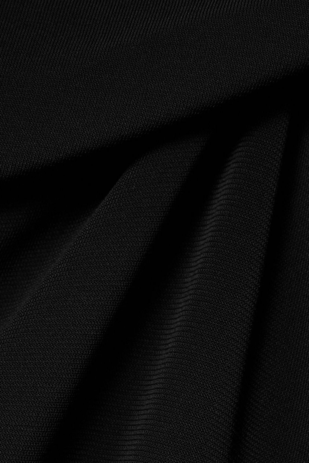 COURRÈGES Asymmetrisches Maxikleid aus Stretch-Jersey mit Twist-Detail