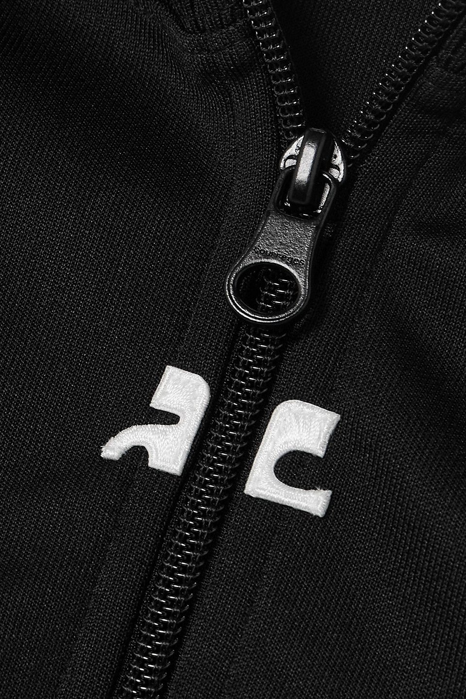 Courrèges Courreges Pre Cropped Track Vest In Black