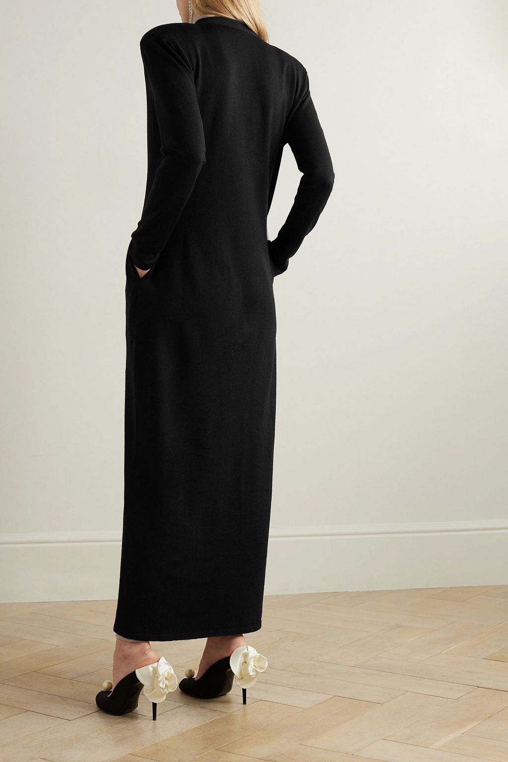 MAGDA BUTRYM Embellished wool, silk and cashmere-blend cardigan