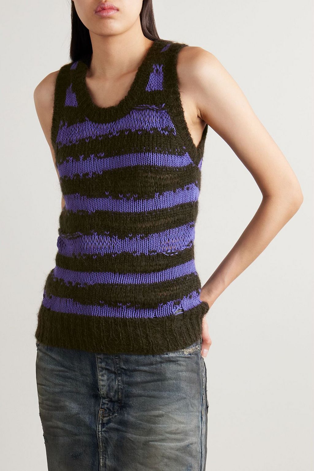 ACNE STUDIOS Striped knitted vest